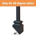 Myemdan 12 Pcs Iron Baluster Shoes 40 Degree Slant Shoes Screwfor 1 2 Square