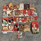 Vintage Valentine Cards Lot Of 25 Die Cut Mechanical School Valentines 1930s-50s
