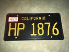 1963-1969 California Trailer License Plate  Dmv Clear  1973 Validation