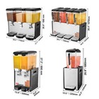 Commercial Beverage Dispenser Cold Juice Ice Drink Dispenser 1 2 3 4 Tanks Party