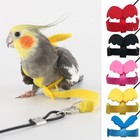 New Parrot Bird Harness Leash Adjustable Anti-bite Training Rope Outdoor Flying