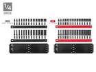 1 4  3 8  1 2 Inch Drive 6-point Impact Socket Set   230-pc  Tekton Sid99200