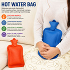 Hot Water Bag Rubber Heat Therapy Bottle Pain Relief Warm Compress Red Blue