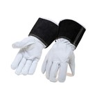 Tig Welding Gloves Premium Goatskin Leather Stitch Heat   Cut Resistant