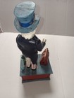 Vintage Uncle Sam Cast Iron Mechanical Reproduction Working Coin Bank Nice 