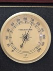 Vintage Sunbeam Thermometer  Barometer  Humidity Weather Station Wood Frame