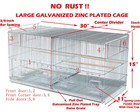 Large Of 4 Galvanized 30  Of Breeder Cages Bird Finch Canary With Rolling Stand