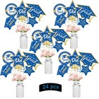 And Gold Graduation Decorations Set Of 24 Class Of 2026 Table Decor Blue