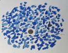Genuine Blue Sea Glass Lot Of 200 Small Cobalt   Cornflower Pieces Beach Found