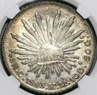 1883-ca Ngc Ms 63 Mexico 8 Reales Chihuahua Mint Silver Coin  20092704c 