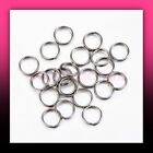 6mm 100pcs 1 4mm 304 Surgical Stainless Steel Split Double Jump Rings Free Ship
