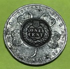 Rare Lucky Penny Pocket Piece Encased 1902 Indian Head Cent I Bring Good Luck
