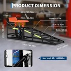 2pcs Heavy Duty Hydraulic Car Truck Ramps Lift Auto Service 5 Ton Jack Repair