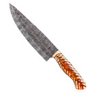 Custom Handmade Forged Damascus Steel Kitchen Chef Knife Pine Cones Handle 2795
