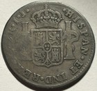          1794 Peru 2 Reales Silver Coin      Circulated  Original Surfaces