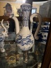 Chinese Blue   White Porcelain Dragon Double-handled Ewer Pitcher