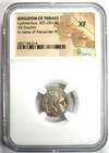 Greek Thrace Lysimachus Alexander Ar Drachm Coin 305-281 Bc - Certified Ngc Xf