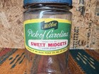 Vintage Mt  Olive Sweet Midgets Pickle Jar Pick Of Carolina N c  