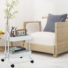 2 Tier Metal Mesh Utility Rolling Cart Storage Organizer 2 White  White