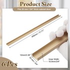 6pcs 18  Cabinet Edge Protectors For 13 16  Kitchen Cabinets Frame  Bronze
