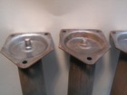 Vintage Set Of 4 Mid Century Modern Tapered Table Legs With Brackets 13 1 2   