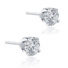 Vs 1 Carat  ctw  Diamond Studs In 14k White Or Yellow Gold Lab Grown