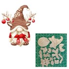 Christmas Santa Gnome Man Metal Die Cuts  Christmas Layered Gnome Cutting Die   
