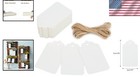 100 Blank Kraft Paper Tags With Twine 2 8x1 6in For Creative Crafts