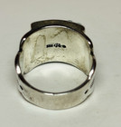 Carolyn Pollack Sterling 925 Silver Turquoise Etched Ring Sz 8 25