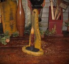 Primitive Wood Sconce Vintage Shaker Style Wall Holder W  Led Candle Made In Usa