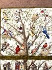 Hand Made Art Quilt   Wall Hanging    birds And Birdhouses     24  X 24 