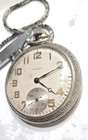 Antique 1931 Waltham 16s Pocket Watch Illinois Spartan Case With Chain   Knife
