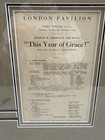 Vintage 1928 This Year Of Grace London Pavilion Souvenir Program Framed Photo