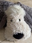 Jellycat Truffles Sheep Dog Chauncer Plush Stuffed Grey White Pillow Large