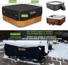 Outdoor Spa Hot Tub Cover Waterproof Square 86 X 86 Inch Fit 84 X 84 Or 83 X 83
