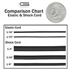 Golberg Black Shock Bungee Cord - 1 4   1 16   1 8   1 32   2 5 Mm Diameters