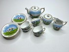 Vintage 15 Piece China Childs Tea Set Dutch Children Dancing