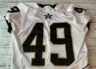Vanderbilt Commodores White Game Used   Worn Nike Football Jersey  49 Large