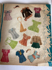 1949 Saalfield  Lots Of Little Paper Dolls Uncut   4 Pages Of Outfits