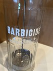 Barbicide Disinfectant Glass Jar King Research Inc Lg 11 5  Tall  Vintage Barber