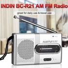 Portable Mini Pocket Am fm Radio Built-in Speaker Receiver Battery Powered R6q5