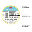 3m Temflex Multi-purpose Vinyl Electrical Tape 165  Yellow   75in X60 Ft  1 Roll