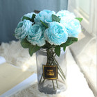10 Heads Bouquet Artificial Peony Silk Flowers Wedding Bridal Party Home Decor