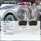 Front Brake Rotors Ceramic Pads For 2007-2016 Gmc Acadia 2008-2017 Buick Enclave