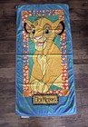 Vtg Simba The Lion King Beach Pool Towel Young Simba Disney Franco Lion Yellow