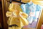 2 Baby Girl 3 Mo Outfits Mayfair Dress   2 Piece Top And Ruffled Bottom Yellow