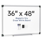  Magnetic Whiteboard 48  X 36   Large Dry Erase Board For Wall With Silver 