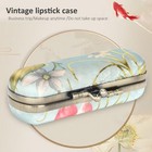 Lipstick Case Vintage Embroidery Pattern Lipstick Case Holder With Mirror