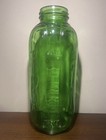 Vintage Water Juice Green Glass Reusable Refrigerator Bottle No Lid