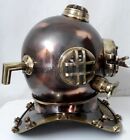 18  inch Diving Helmet Solid Steel Brass Navy Deep Sea Helmet Antique Replica